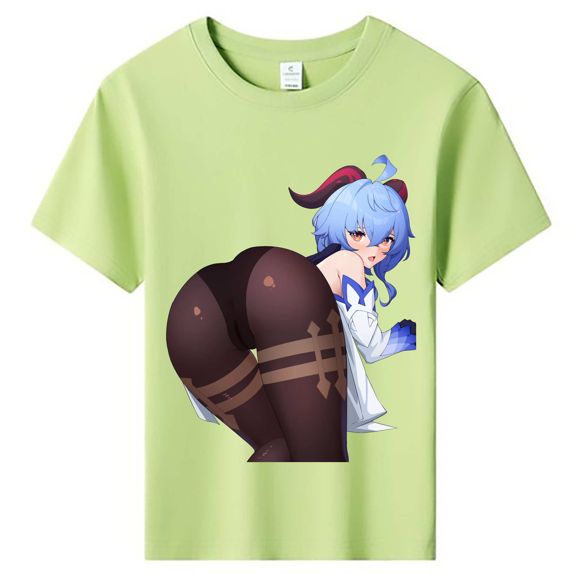 げんし神 甘雨 かんう genshin Ganyu 綿100％キッズTシャツ（フロントプリント）